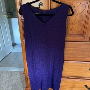 Jones New York Sleeveless women's dress size 10 purple textured